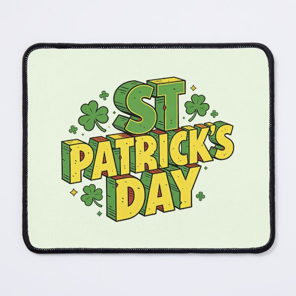 Item preview, Vibrant 3D Comic St Patrick's Day Typography designed and sold by zzz888.