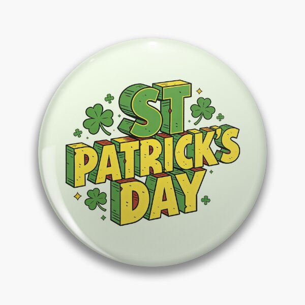 Item preview, Vibrant 3D Comic St Patrick's Day Typography designed and sold by zzz888.