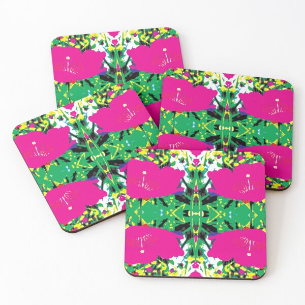 Item preview, Manipulated photos: Rock Purslane repeating pattern designed and sold by nicola-ginzler.