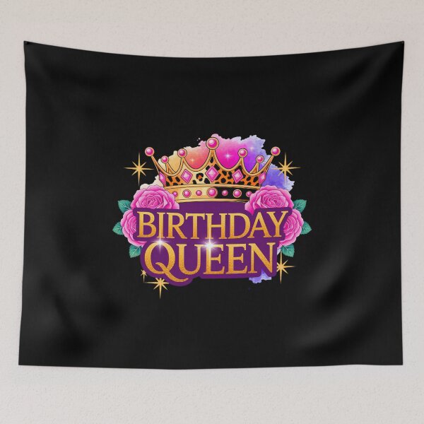 Item preview, Birthday Queen Vibes – Cute Birthday Girl Graphic designed and sold by artedigital99.