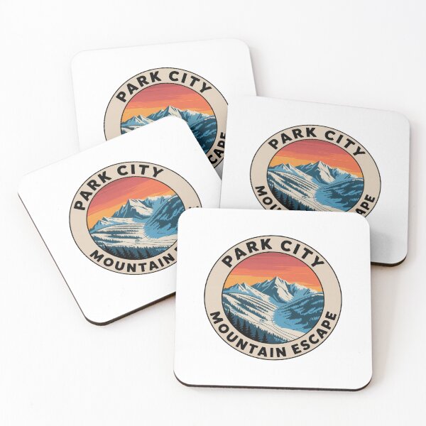 Item preview, Park City Mountain Escape Sticker – Wasatch Mountains Utah Ski Resort Design designed and sold by pod24.