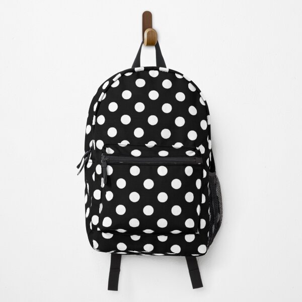 Item preview, Classic White Polka Dots on Black Background designed and sold by kindacute-shop.