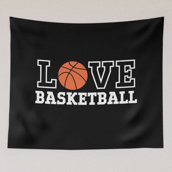 Item preview, Love Basketball - Varsity Sports Typography Design designed and sold by Merch by Das Design Studio.