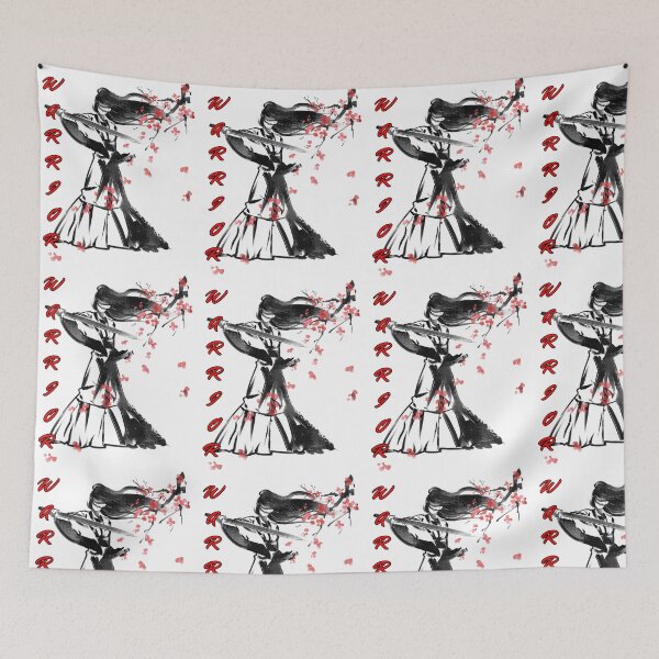 Item preview, Warrior Samurai Art – Japanese Sword Fighter Dark Aesthetic T-Shirt Design designed and sold by Purti123.
