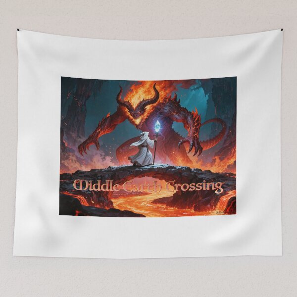 Item preview, Middle Earth Crossing Print designed and sold by Lichentroupe63.