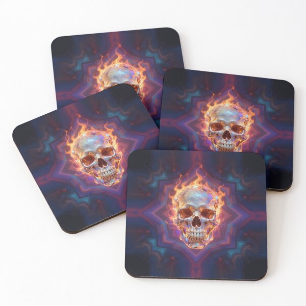 Item preview, Friendly Flaming Skull designed and sold by Korral.
