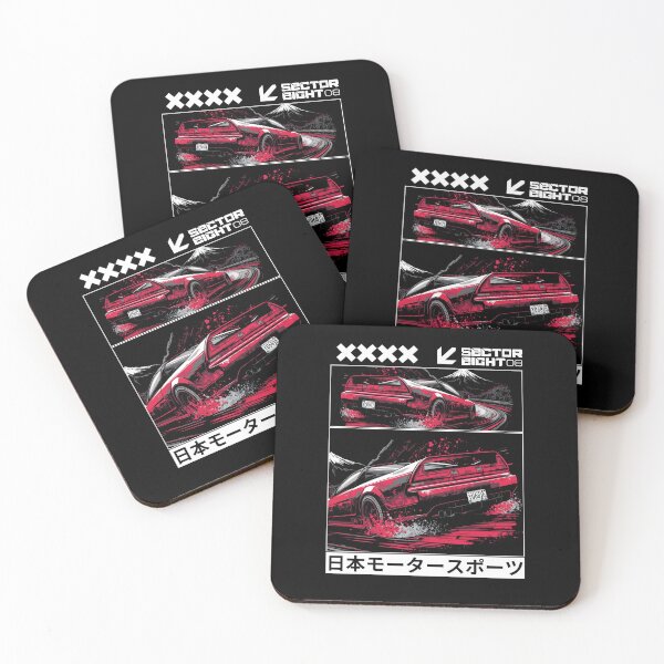 Item preview, JDM Mount Fuji Night Drift – 90S Japanese Sports car Street Racing Illustration  designed and sold by SECTOR EIGHT.