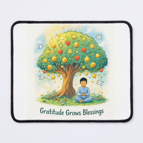 Item preview, Gratitude Grows Blessings Manifestation Tree designed and sold by Sneh024.