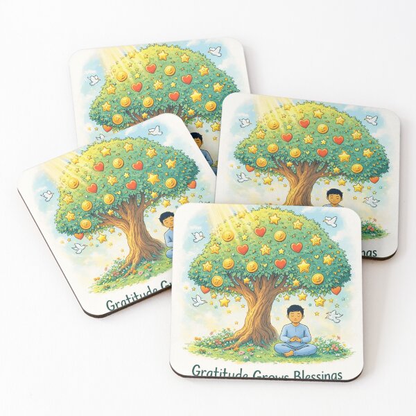 Item preview, Gratitude Grows Blessings Manifestation Tree designed and sold by Sneh024.