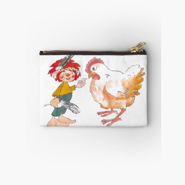 Item preview, Pumuckl touching chicken mouth - 80s designed and sold by DieViolettHund.