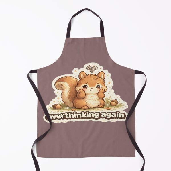Item preview, Overthinking Again Squirrel – Cute Anxious Squirrel Funny Relatable Mood Design designed and sold by BabyStark.