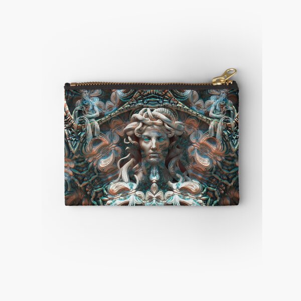 Item preview, Medusa Dark Mythology Art – Gothic Greek Goddess Fractal Illustration designed and sold by yuvimaginaria.
