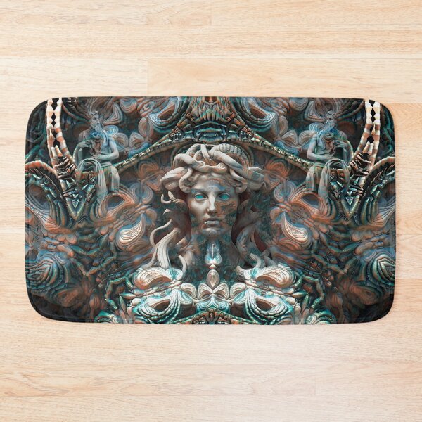 Item preview, Medusa Dark Mythology Art – Gothic Greek Goddess Fractal Illustration designed and sold by yuvimaginaria.