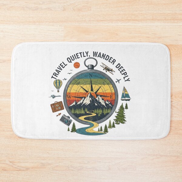 Item preview, Travel quietly, wander deeply designed and sold by Low Social Battery Club.