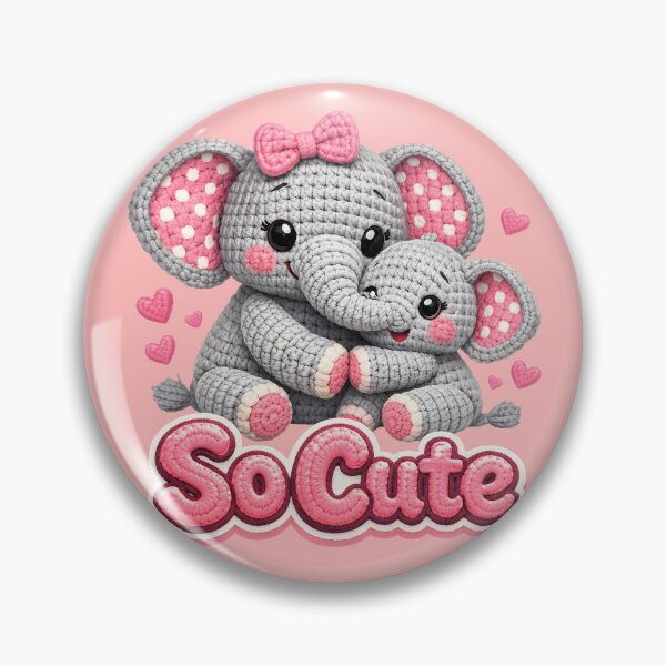 Item preview, Elefant Mom Croche Amigurumi Elefant Lover Funny Crochet adorable  designed and sold by Jokerstyle.