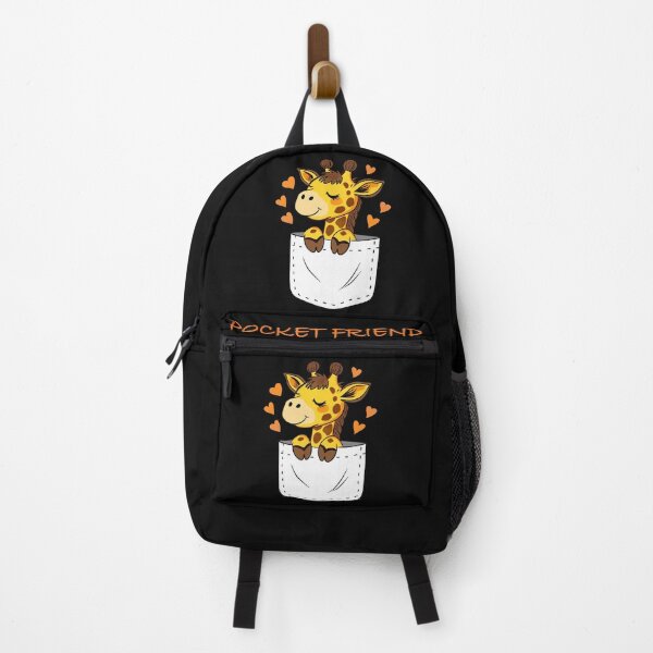 Item preview, Cute Giraffe in Pocket T-Shirt – Kawaii Pocket Giraffe with Hearts – Adorable Safari Animal Gift designed and sold by SimoesArtistry.