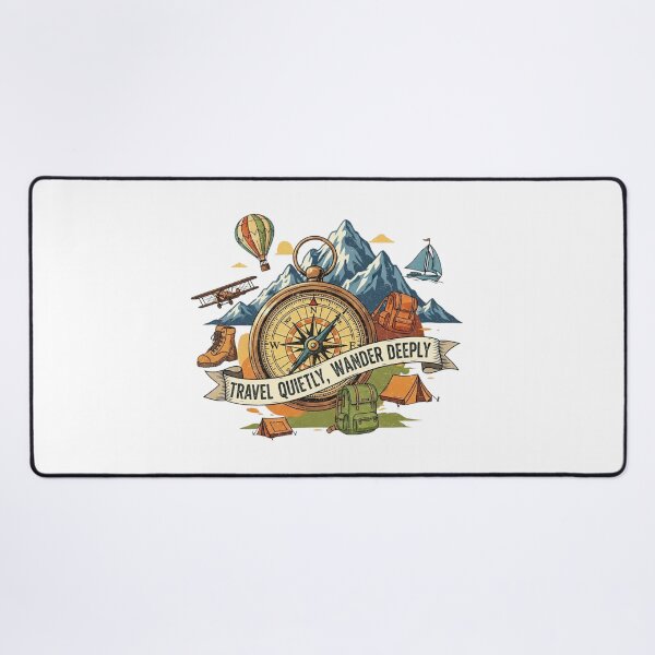 Item preview, Travel quietly, wander deeply. Adventure designed and sold by Low Social Battery Club.