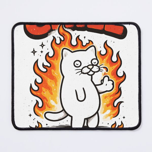 Item preview, Stay Chill Fire Cat designed and sold by Matinez Pink.