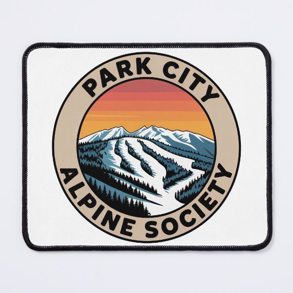 Item preview, Park City Alpine Society Sticker - Park City Utah Wasatch Mountains Ski Resort Design designed and sold by pod24.