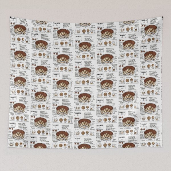Item preview, Tiramisu - Technical Drawing with Recipe designed and sold by Rhu Creations.