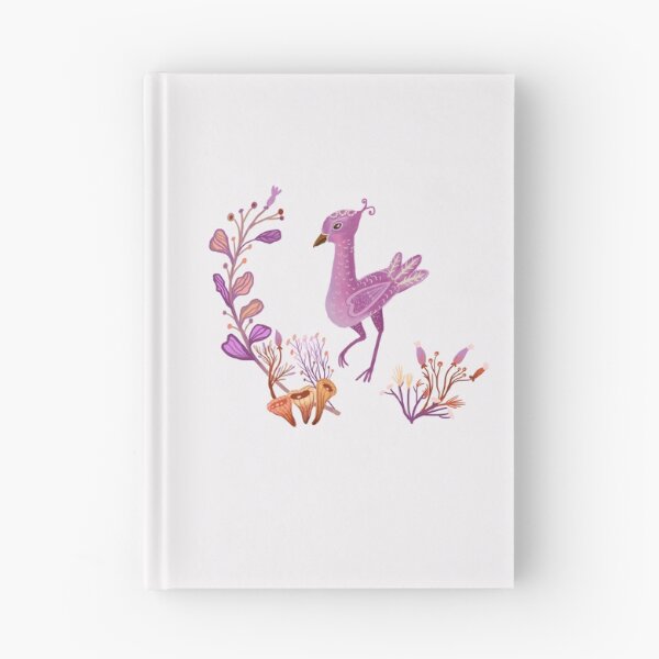 Item preview, Mystical Purple Bird in Enchanted Forest Folk Art designed and sold by FaliushART.