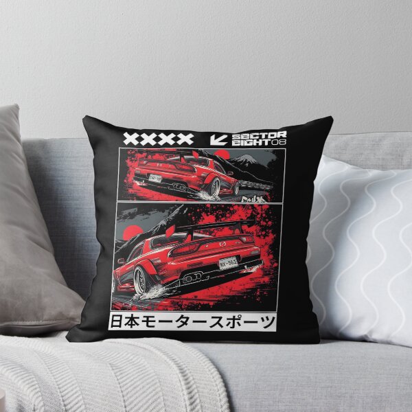 Item preview, RX‑7 Drift – Japanese Motorsports Touge Racing Art with Mount Fuji designed and sold by SECTOR EIGHT.