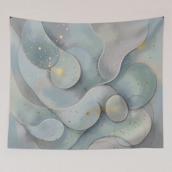 Item preview, Layers - an abstract composition in pastel colors designed and sold by 2-Seraphira.