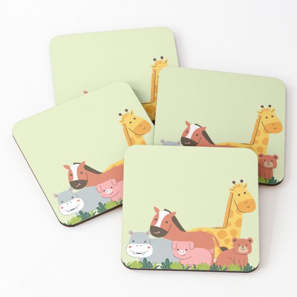 Item preview, Cute Jungle Animal Friends – Kids Cartoon Safari Animals Illustration designed and sold by Yesss-Mau.