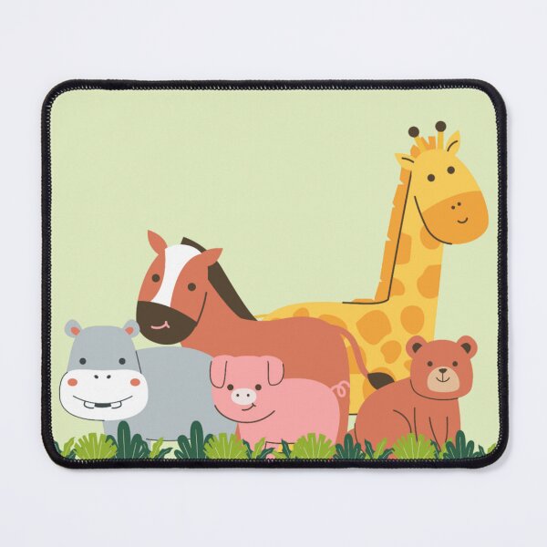 Item preview, Cute Jungle Animal Friends – Kids Cartoon Safari Animals Illustration designed and sold by Yesss-Mau.