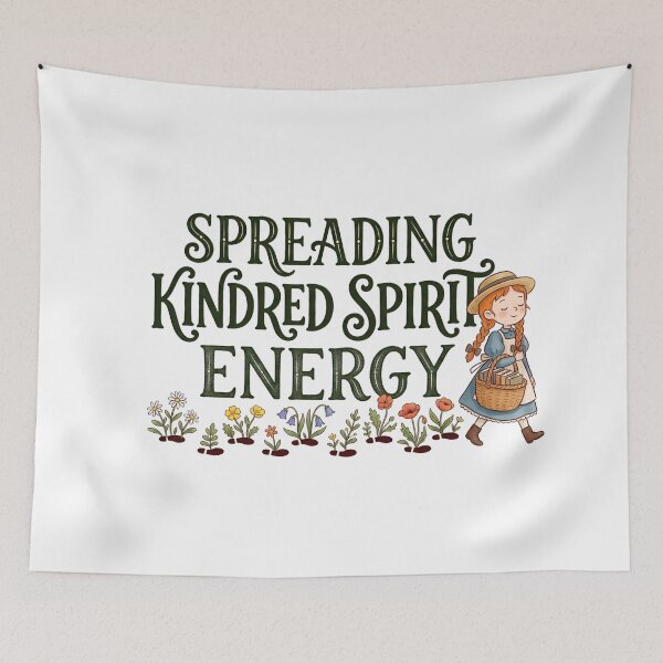 Item preview, Spreading Kindred Spirit Energy Floral Bookworm Art designed and sold by Fenay Designs.