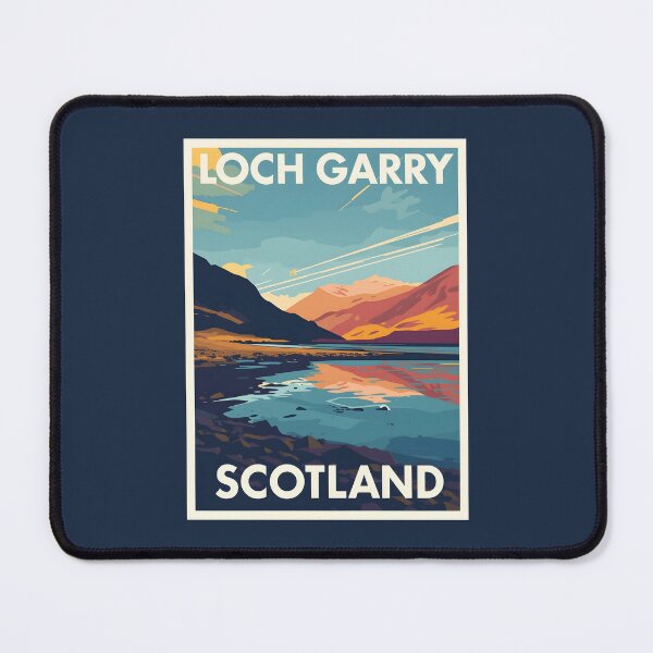 Item preview, A Pop Art Travel Print of Loch Garry - Scotland designed and sold by StudioRedKoala.