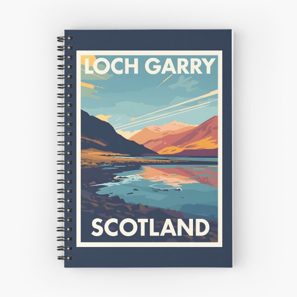 Item preview, A Pop Art Travel Print of Loch Garry - Scotland  designed and sold by StudioRedKoala.