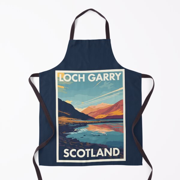 Item preview, A Pop Art Travel Print of Loch Garry - Scotland  designed and sold by StudioRedKoala.