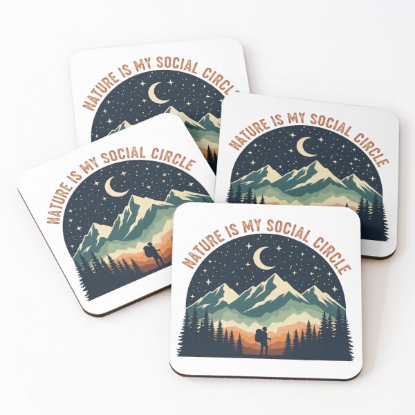 Item preview, Nature is my social circle designed and sold by Low Social Battery Club.