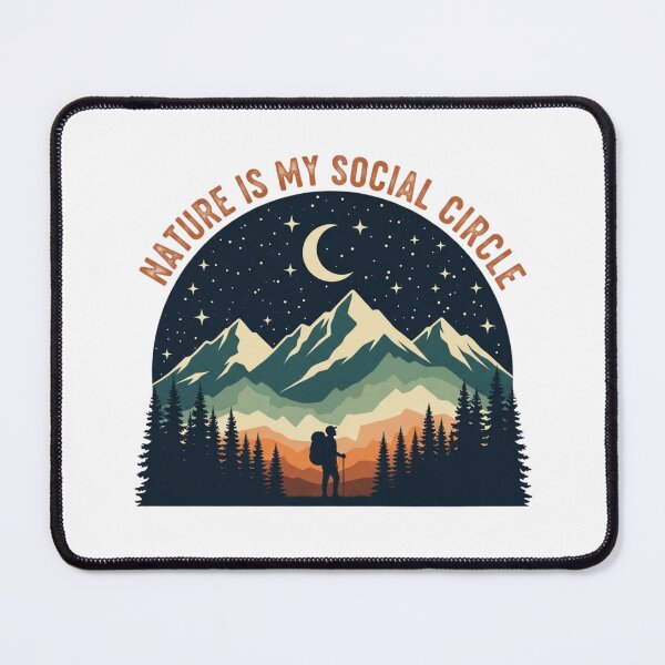 Item preview, Nature is my social circle designed and sold by Low Social Battery Club.
