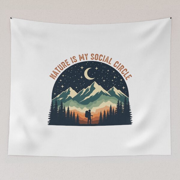 Item preview, Nature is my social circle designed and sold by Low Social Battery Club.