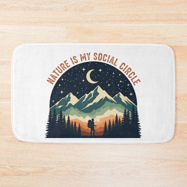 Item preview, Nature is my social circle designed and sold by Low Social Battery Club.