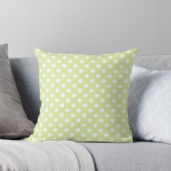 Item preview, Cute White Polka Dots on Pastel Green Background designed and sold by kindacute-shop.