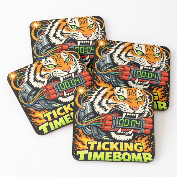 Item preview, Ticking Time Tiger designed and sold by Matinez Pink.