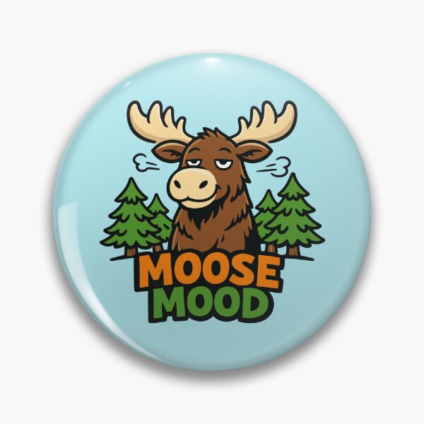 Item preview, Moose Mood Funny Cartoon designed and sold by SnappyPNG.