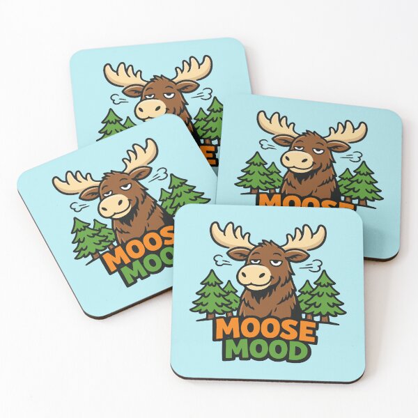 Item preview, Moose Mood Funny Cartoon designed and sold by SnappyPNG.