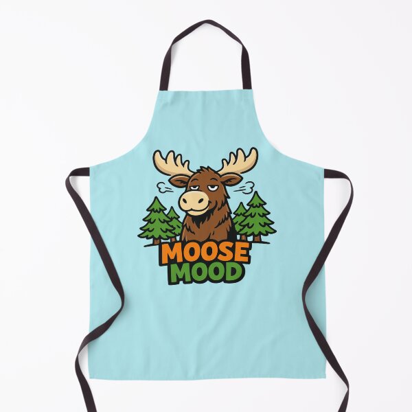 Item preview, Moose Mood Funny Cartoon designed and sold by SnappyPNG.