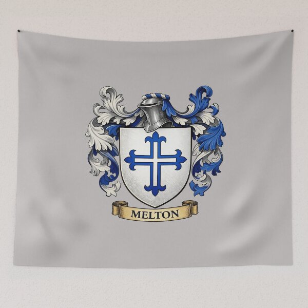 Item preview, The Melton Family Coat of Arms designed and sold by BagTown Clans.