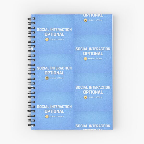 Item preview, Social Interaction: Optional – Retro Internet Introvert Statement designed and sold by Mad Factory Designs.