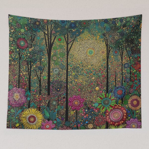 Item preview, Emerald Green Floral Forest designed and sold by Neika Shimm Designs.