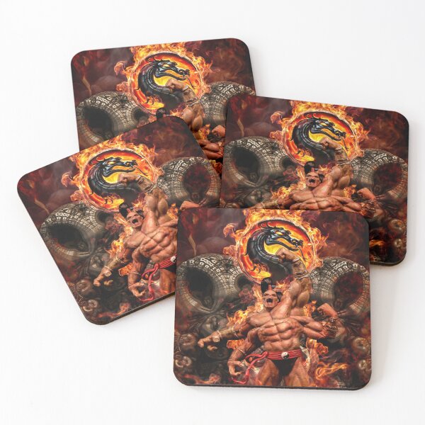 Item preview, Four-Armed Demon Warrior – Fiery Dragon Fantasy Fighter Art designed and sold by yuvimaginaria.
