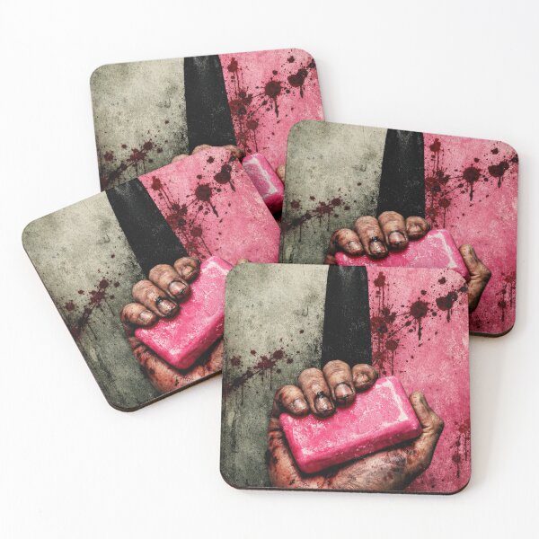 Item preview, Pink Soap Bar Dark Grunge Poster designed and sold by Cine8.