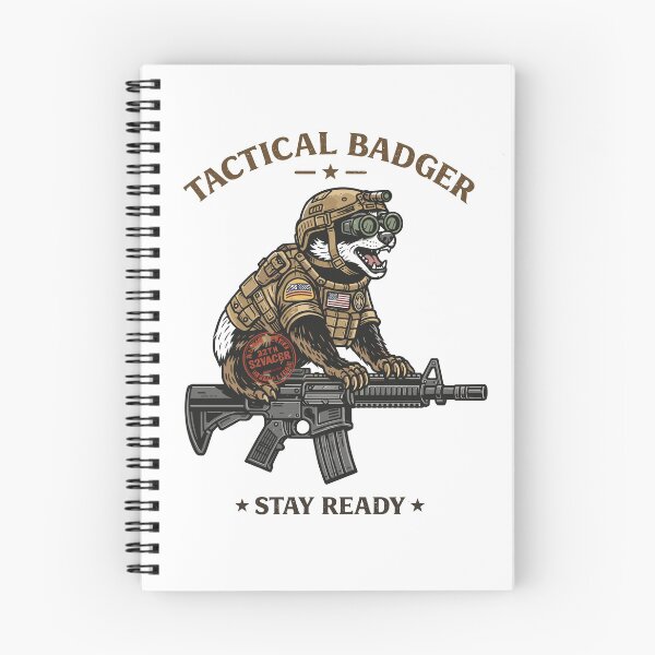 Item preview, Battle Ready Badger designed and sold by Matinez Pink.