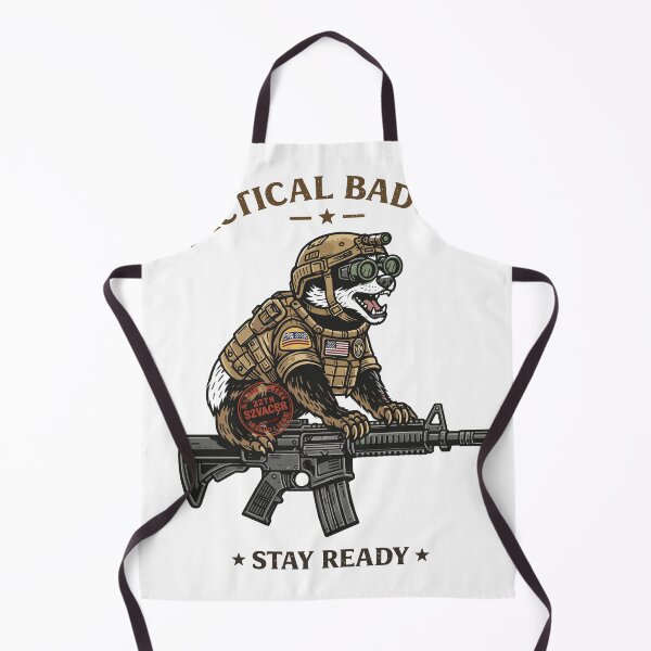 Item preview, Battle Ready Badger designed and sold by Matinez Pink.