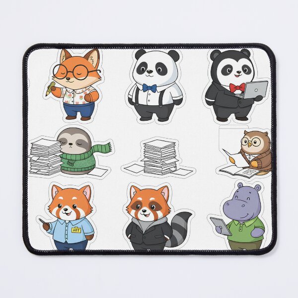 Item preview, The Corporate Animals: 12-Piece Cute Desk Sticker Sheet designed and sold by RAgustinusM17.
